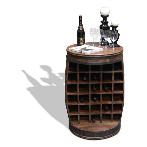 Barskab vintønde Rosey-O mørk Ø65x90 cm