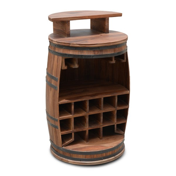 Barskab vintønde Rosey-Zee mørk tophylde Ø65x90 cm