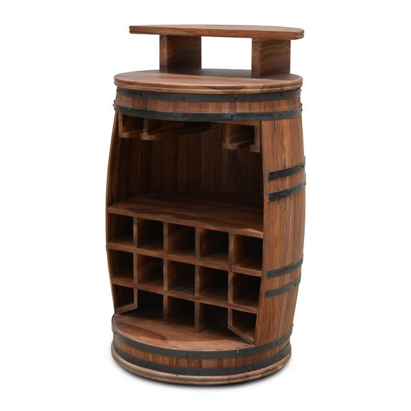 Barskab vintønde Rosey-Zee mørk tophylde Ø65x90 cm