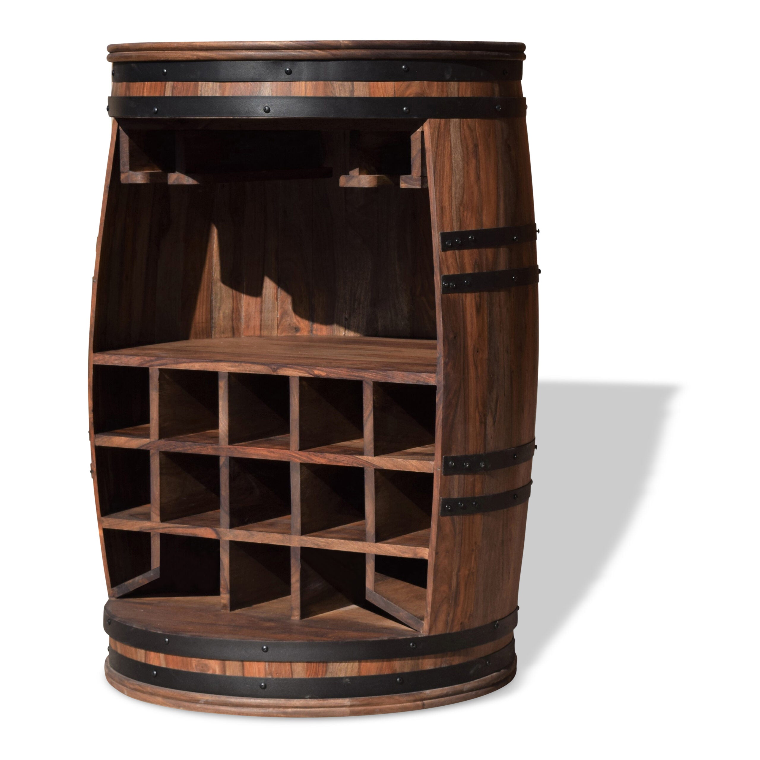 Barskab vintønde Rosey mørk Ø65x90 cm