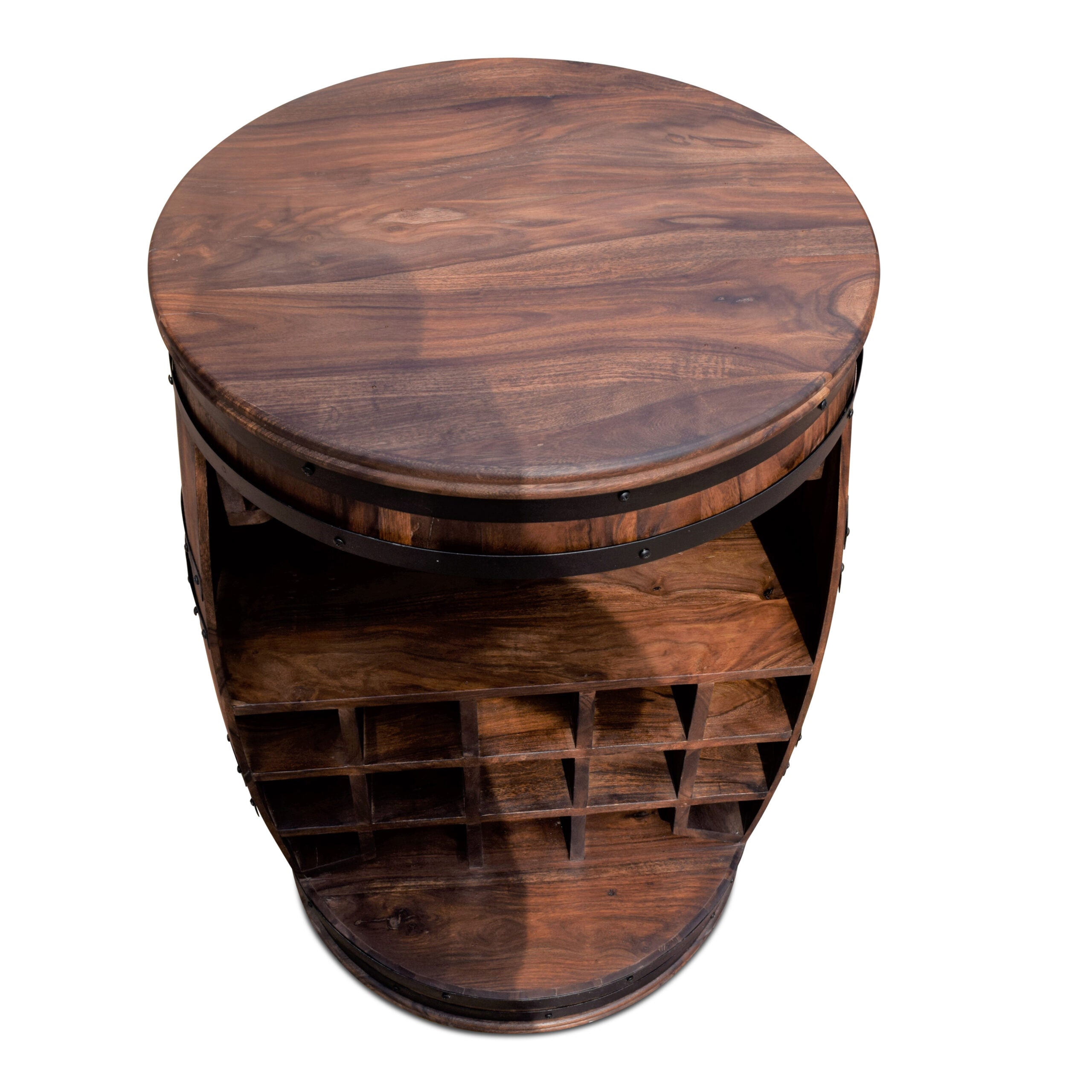 Barskab vintønde Rosey mørk Ø65x90 cm