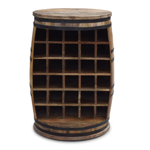 Barskab vintønde Rosey-O Raw lys/natur Ø65x90 cm