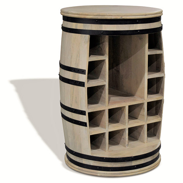 Barskab vintønde Manga-Jo hvid Ø55x80 cm