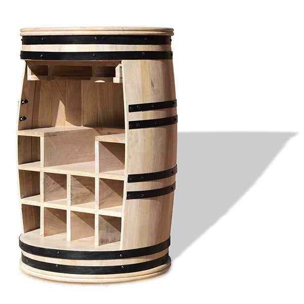 Barskab vintønde Manga-Say hvid Ø55x80 cm