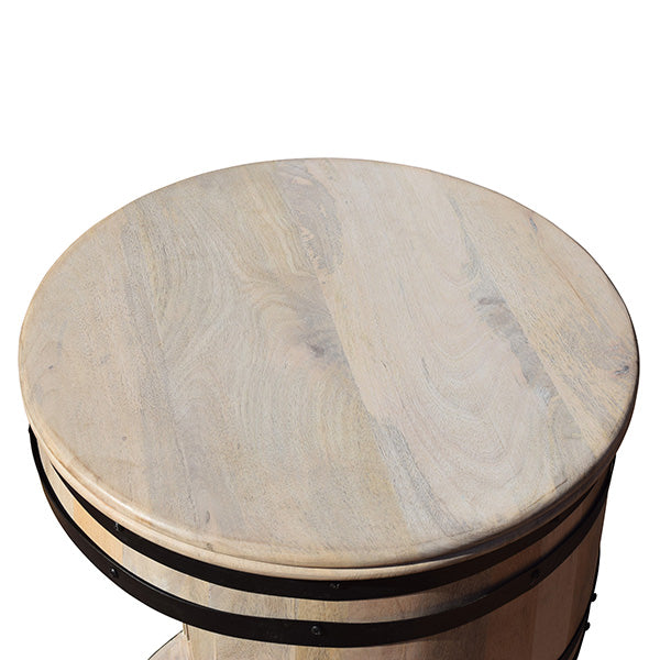 Barskab vintønde Manga-Jo hvid Ø55x80 cm