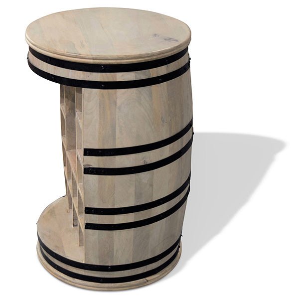 Barskab vintønde Manga-Jo hvid Ø55x80 cm