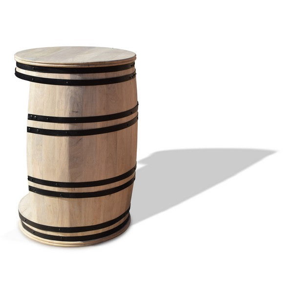 Barskab vintønde Rosey-Manga hvid Ø65x90 cm