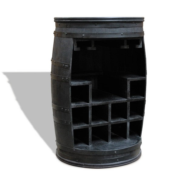 Barskab vintønde Rosey-Say black Ø55x80 cm