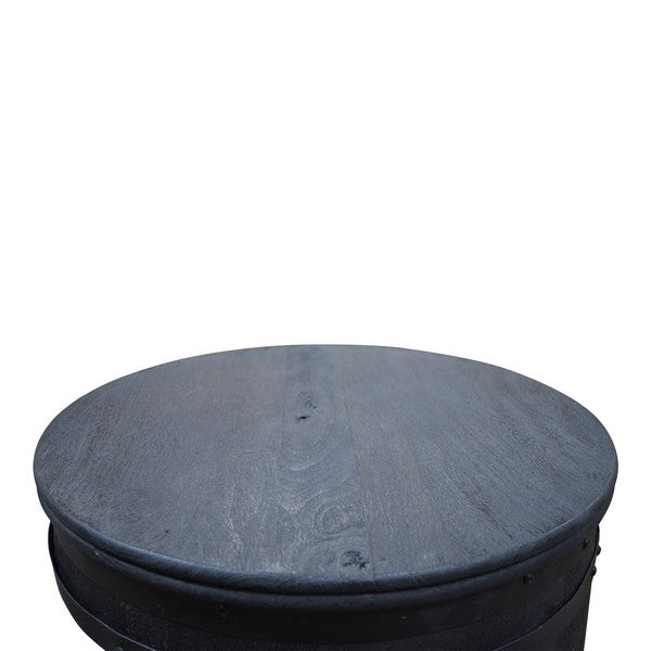 Barskab vintønde Rosey-Say black Ø55x80 cm