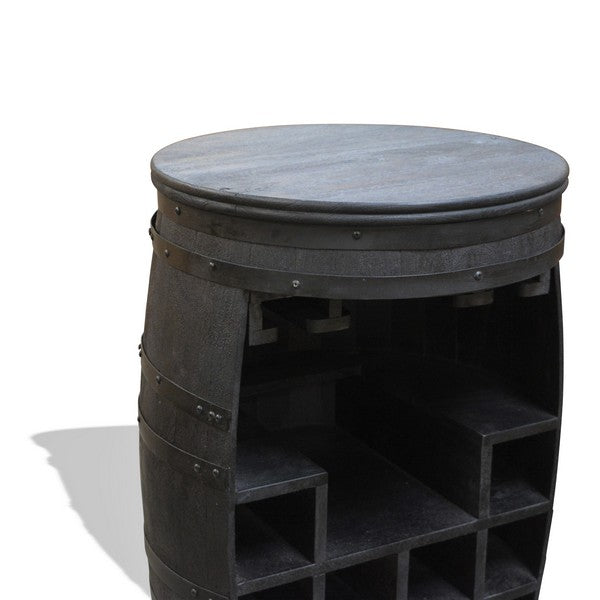 Barskab vintønde Rosey-Say black Ø55x80 cm