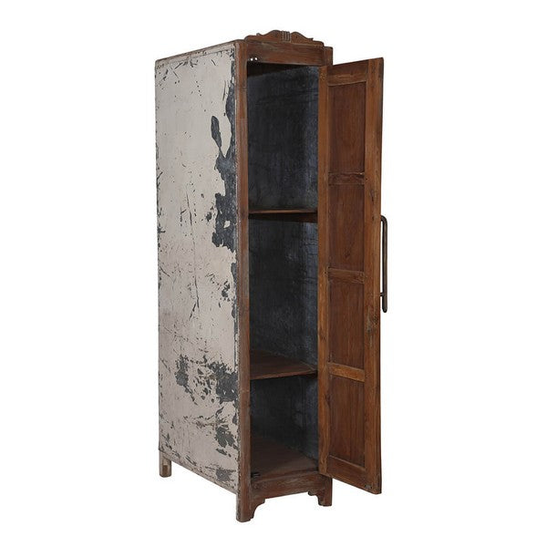 Højt skab med smukke detaljer 198x46x85 cm