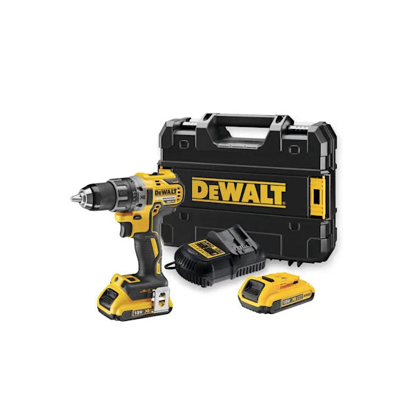 DEWALT 18 V XR bore-/skruemaskine DCD791D2-QW 2x18 V/2,0 Ah