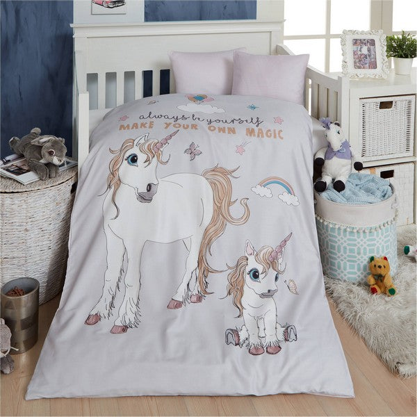 By Skagen juniorsengetøj unicorn bomuld 100x140 cm