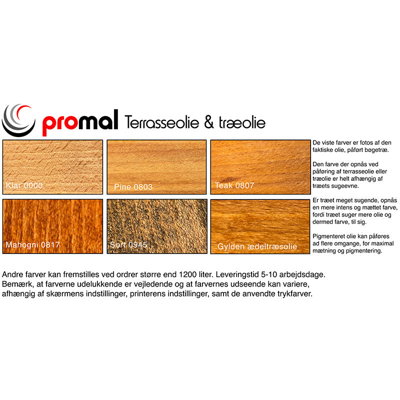 Promal træolie 40, 2,5 liter pine