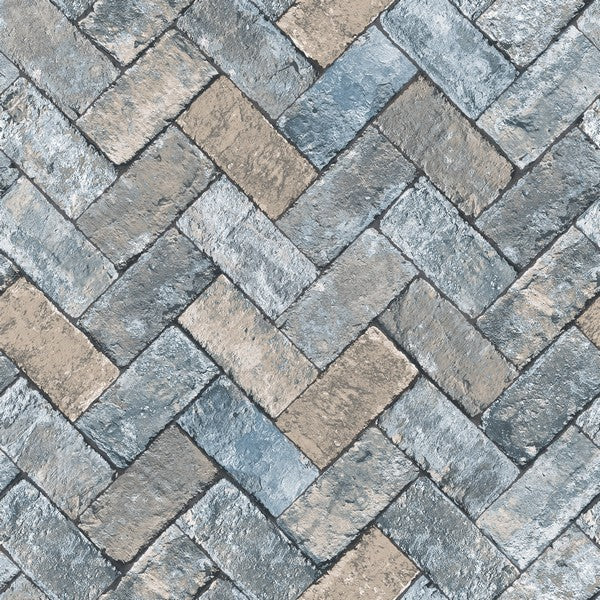 Tapet Herringbone Brick 0,53x10 meter