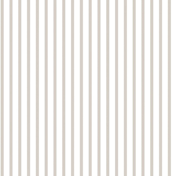 Tapet små striber i grå og hvid 0,53x10 meter