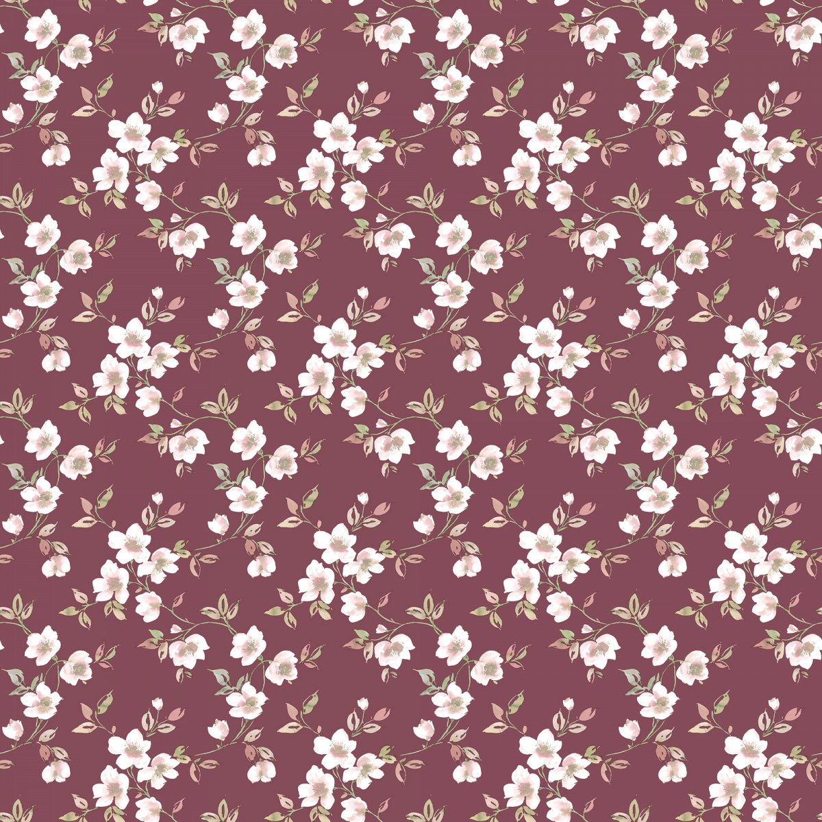 Tapet blomst anenome mini 0,53x10,05 meter