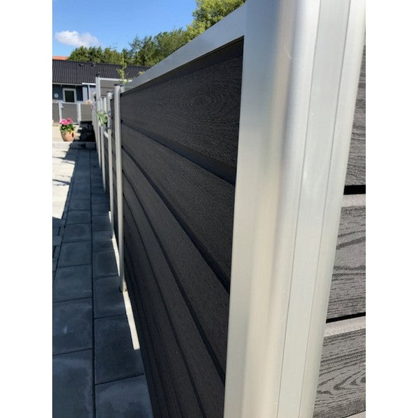 Kirkedal Alu top/bundskinne 1800 mm