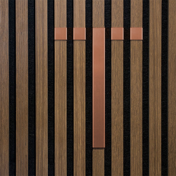 Bogstav til akustikpanel Kobber T