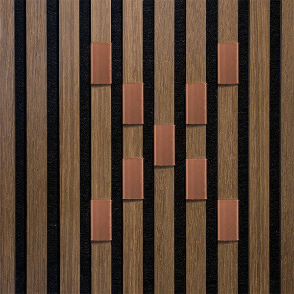 Bogstav til akustikpanel Kobber X