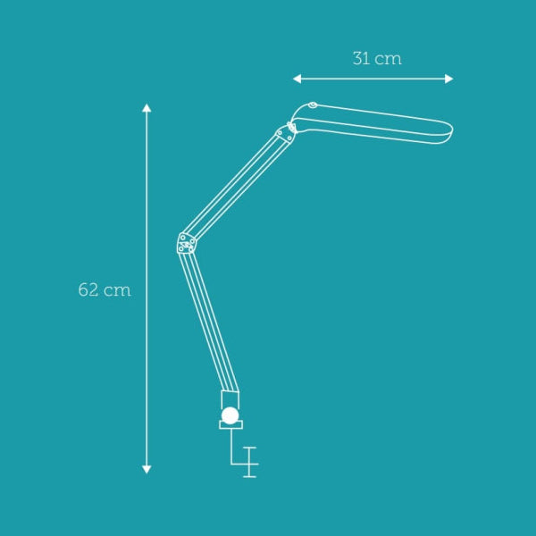 Arkitektlampe LED Sort 9W