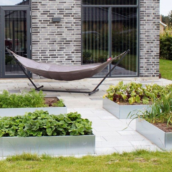 Højbed galvaniseret stål classic 25x120x240 cm