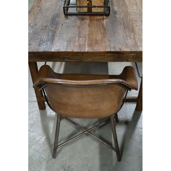 Icon læder loungestol med armlæn 82x61x48 cm