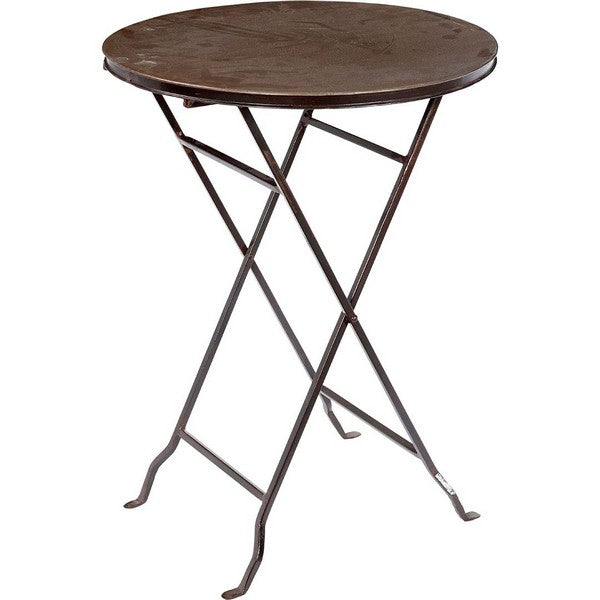 Bella café bord med et råt finish 74x55x cm