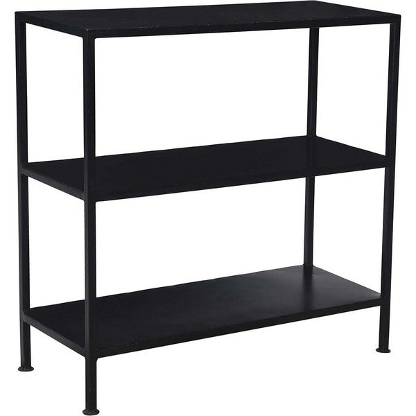 Seattle lav industriel jernreol - sort 90x90x35 cm
