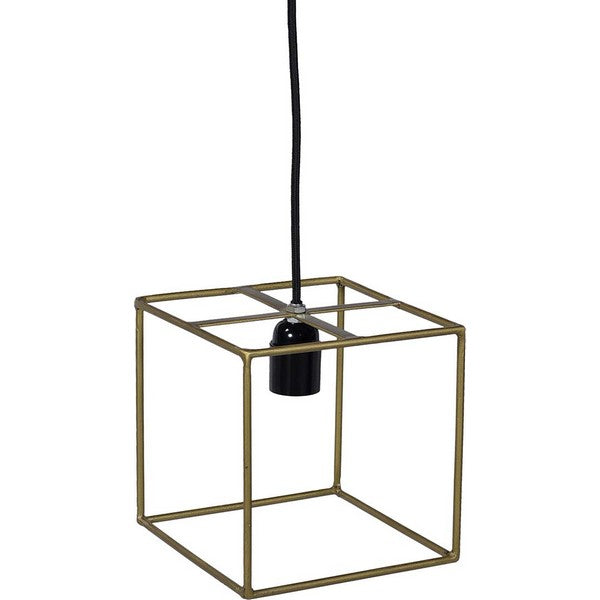 Loftlampe - messing 18x18x18 cm