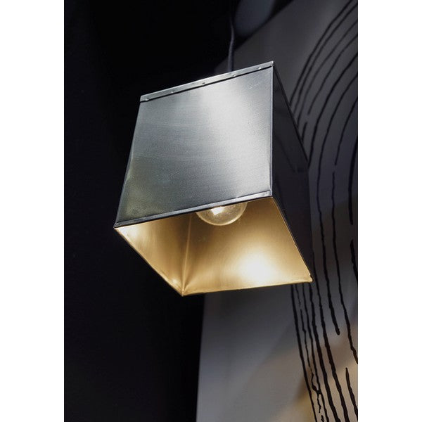 Kvadratisk loftlampe - shiny 16x14x14 cm