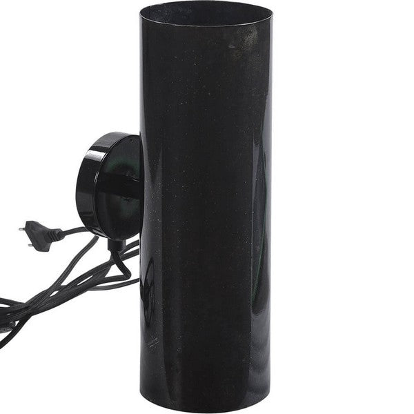 Jonah cylinderformet væglampe - mørkeblå marmoreret 10x30x18 cm