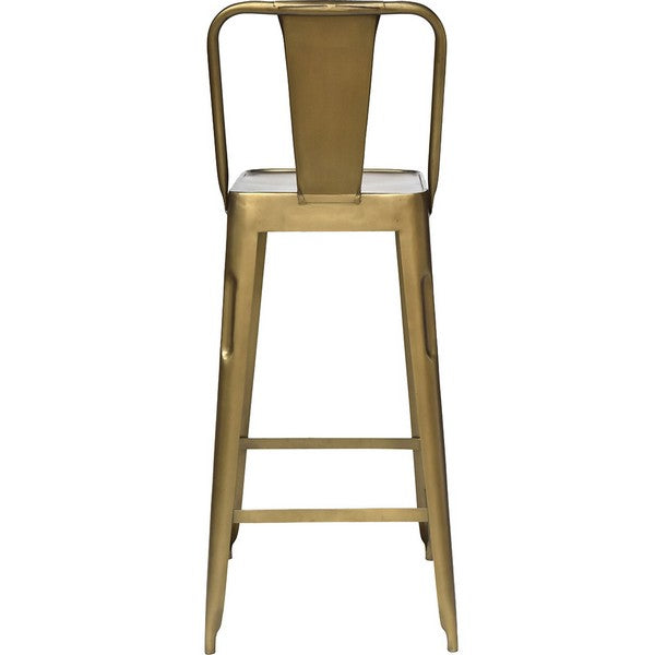 Copenhagen barstol - antikmessing 105x36x36 cm