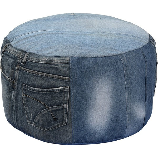 Denim puf - lav 35x54x54 cm