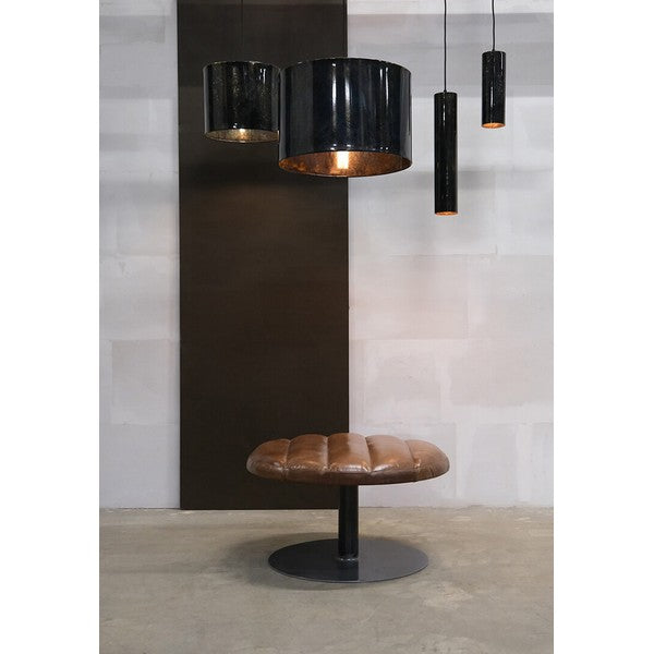 Robin eksklusiv læderskammel 42x75x75 cm