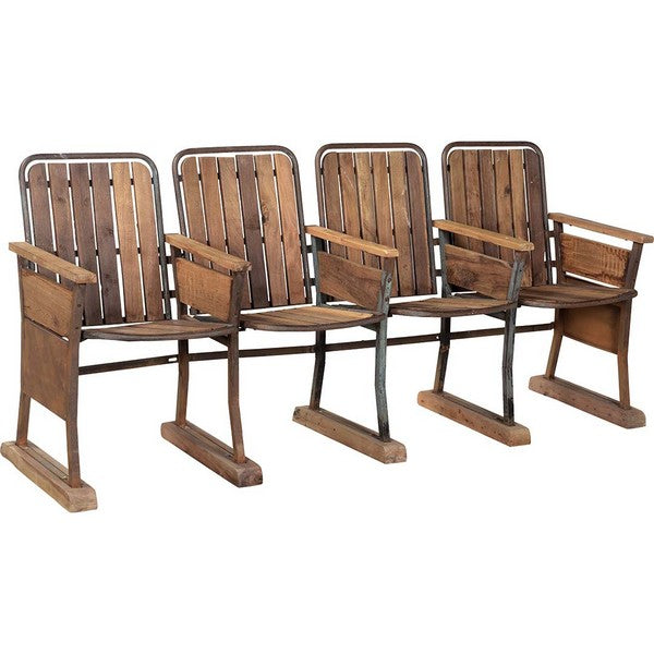 Bollywood biografbænk - 4 sæder 81x195x46 cm