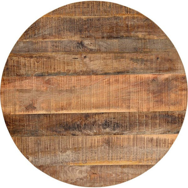 Clint træbordplade i mangotræ - rund 3x70x70 cm