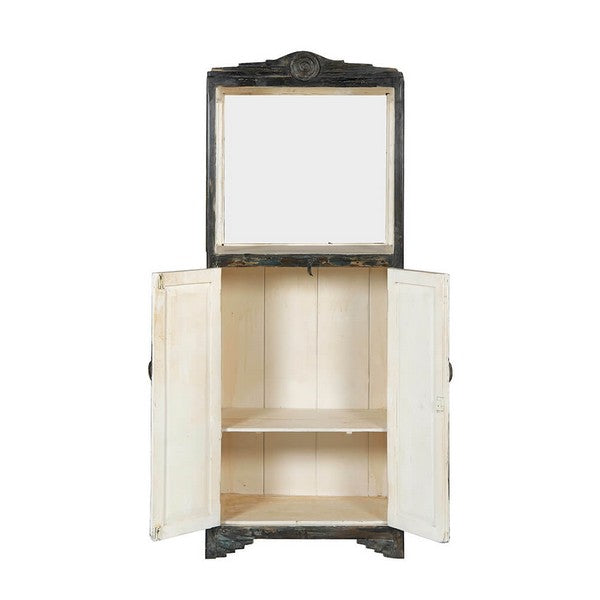 Unikt gammelt vitrineskab 175x69x41 cm