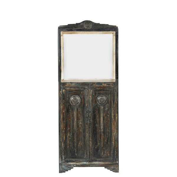 Unikt gammelt vitrineskab 175x69x41 cm