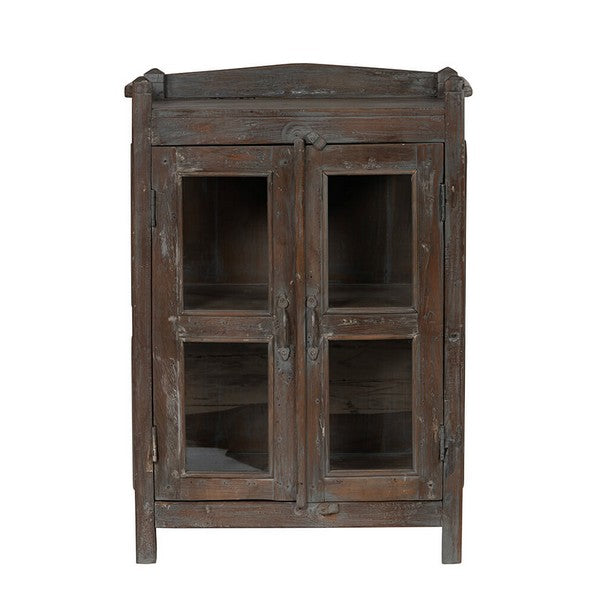 Gammelt autentisk vitrineskab 92x64x38 cm