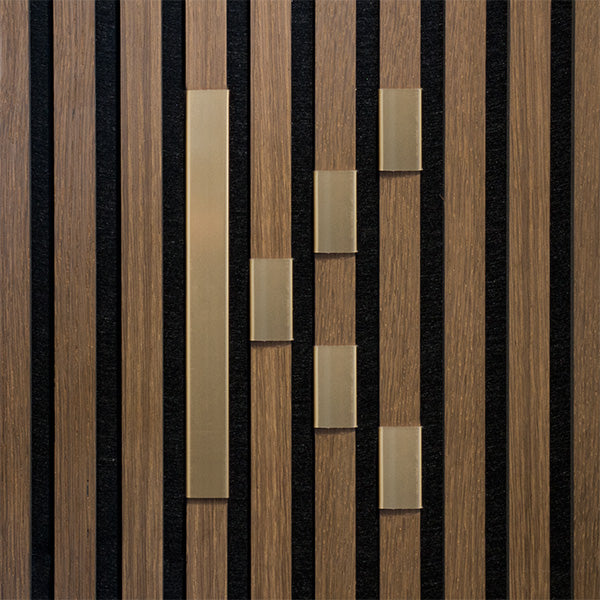 Bogstav til akustikpanel Messing K