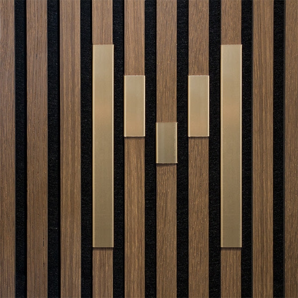 Bogstav til akustikpanel Messing M