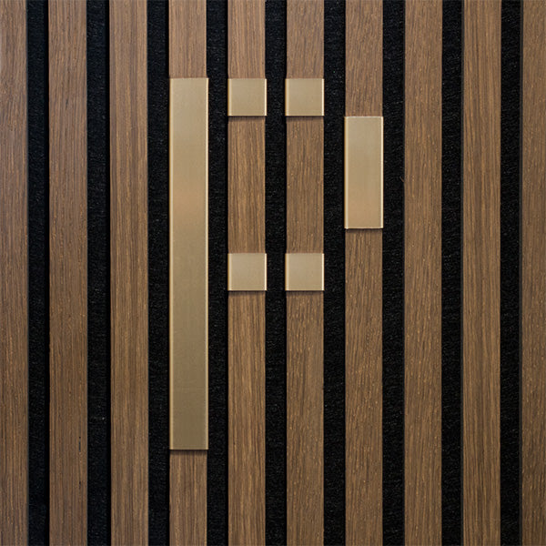 Bogstav til akustikpanel Messing P