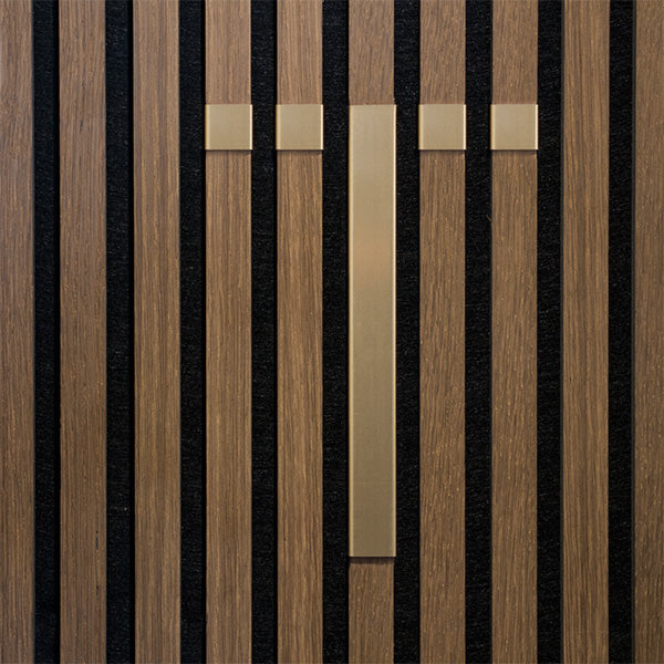 Bogstav til akustikpanel Messing T