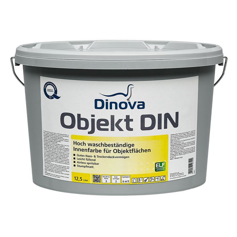 Dinova Objekt vægmaling 5 råhvid 12,5 liter