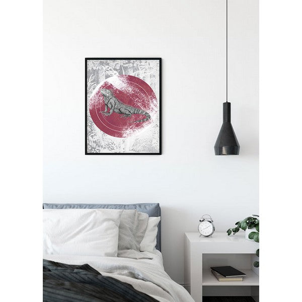 Plakat Leguan cirkel - 40x50 cm