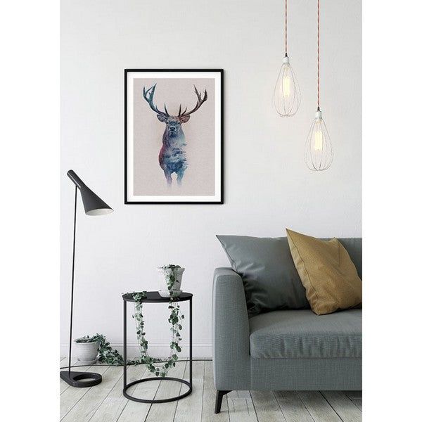 Plakat Skov hjort - 40x50 cm
