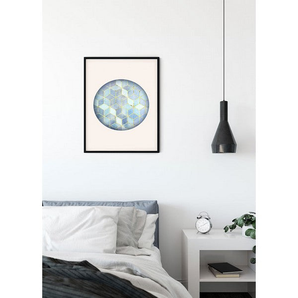 Plakat Mosaik Circle Azzuro - 40x50 cm