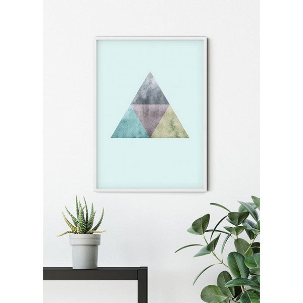 Plakat Trekanter Top Blue - 30x40 cm