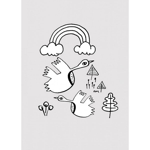 Plakat Fugl - 50x70 cm